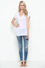 Load image into Gallery viewer, Short Sleeve V-Neck Tunic Top