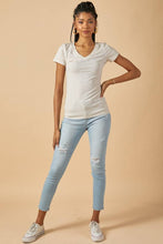 Load image into Gallery viewer, Short Sleeve V-Neck Tunic Top