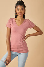 Load image into Gallery viewer, Short Sleeve V-Neck Tunic Top