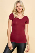 Load image into Gallery viewer, Short Sleeve V-Neck Tunic Top