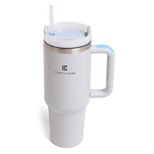 Load image into Gallery viewer, Solid Colored 40oz ComfyLuxe Tumbler with Handle and Straw