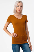Load image into Gallery viewer, Short Sleeve V-Neck Tunic Top