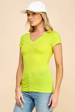 Load image into Gallery viewer, Short Sleeve V-Neck Tunic Top