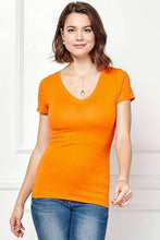 Load image into Gallery viewer, Short Sleeve V-Neck Tunic Top