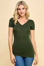 Load image into Gallery viewer, Short Sleeve V-Neck Tunic Top