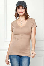 Load image into Gallery viewer, Short Sleeve V-Neck Tunic Top