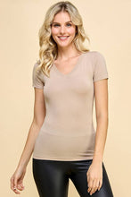 Load image into Gallery viewer, Short Sleeve V-Neck Tunic Top
