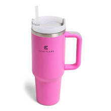 Load image into Gallery viewer, Solid Colored 40oz ComfyLuxe Tumbler with Handle and Straw