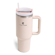 Load image into Gallery viewer, Solid Colored 40oz ComfyLuxe Tumbler with Handle and Straw