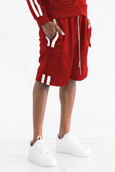 Two Stripe Cargo Pocket Shorts