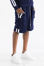 Load image into Gallery viewer, Two Stripe Cargo Pocket Shorts