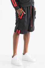 Load image into Gallery viewer, Two Stripe Cargo Pocket Shorts
