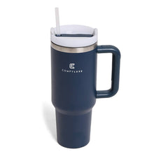 Load image into Gallery viewer, Solid Colored 40oz ComfyLuxe Tumbler with Handle and Straw