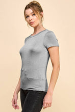 Load image into Gallery viewer, Crew Neck Short Sleeve Basic Top