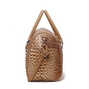 Rina Crocodile Embossed Women’s Duffle Bag by Mia K