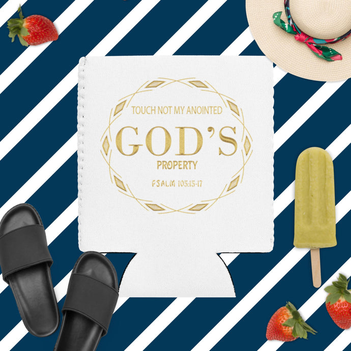God's Property Gold Can cooler