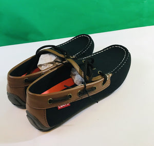 Levi Casual Boat Shoe Benson Washed Canvas